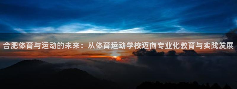 欧亿体育官方正版app集团：合肥体育与运动的未来：从体育运动