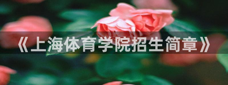 OE欧亿APP下载：《上海体育学院招